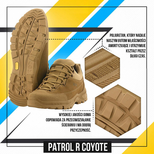 M-Tac - Patrol R Tactical Sneakers - Leather - Coyote - 30203905