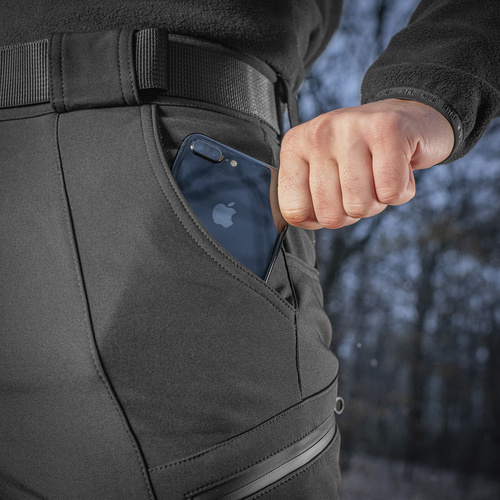  M-Tac - Trekking Softshell Winter Pants - Black - 20306002