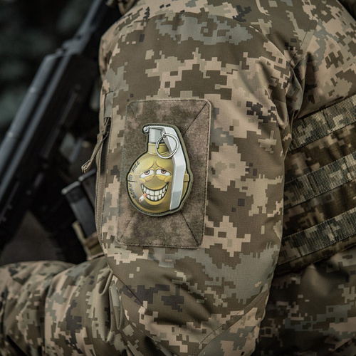 M-Tac - Patch Smiling Grenade M67 v2 - PVC 3D - Green - 51139200