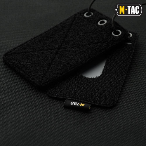 M-Tac - Badge Holder with Transparent Panel - Black - 10131002