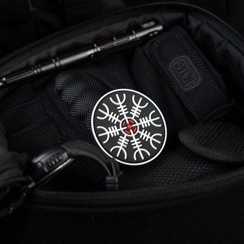 M-Tac - Egeshelm 3D PVC Patch - Black / Red / White - 51221233