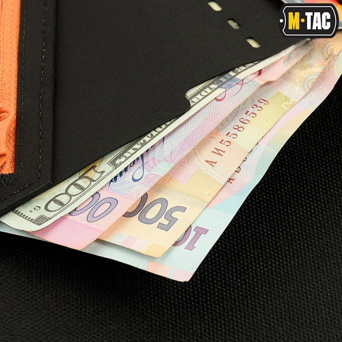 M-Tac - Slim Elite Gen. II Wallet - Black / Orange - 10171835