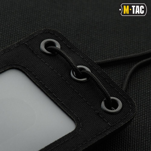 M-Tac - Badge Holder with Transparent Panel - Black - 10131002