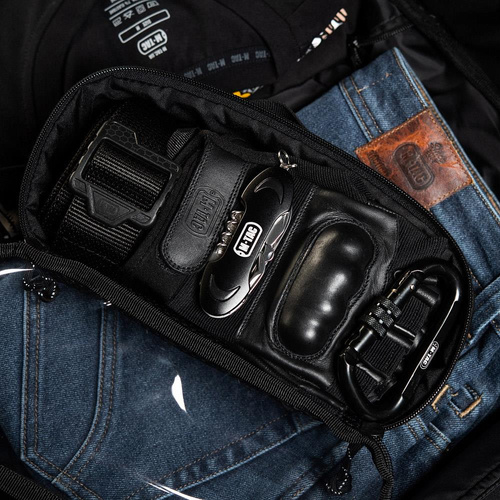 M-Tac - Elite Medium Transparent Pouch - Medium - Black - 10147002-M