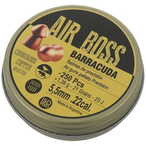 Apolo - Air Boss Barracuda Copper Airgun Pellets - .22 / 5.5 mm - 250 pcs - E 30001.G2