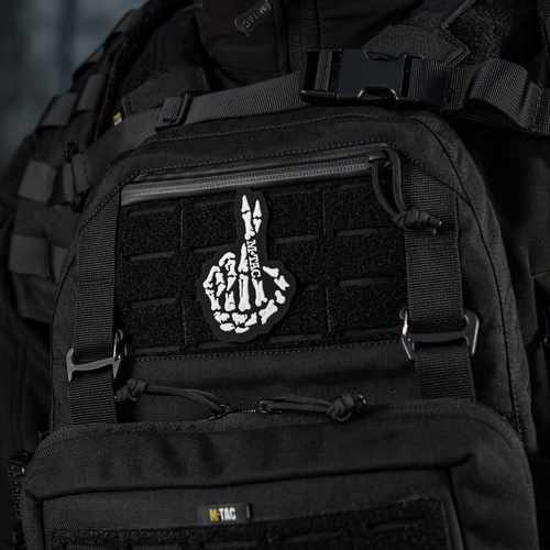M-Tac - Crossed Fingers Patch - Embroidery - Black - 51431002