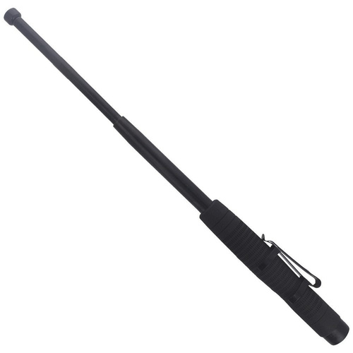 ESP - Hardened expandable baton with clip - 18'' - Ergonomic Handle - EXB-18HE BLK BC-01
