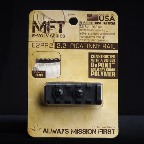 MFT - Picatinny Rail - EvolV - For M4 / AR-15 handguards - 5 slots - Polymer - Black - E2PR2