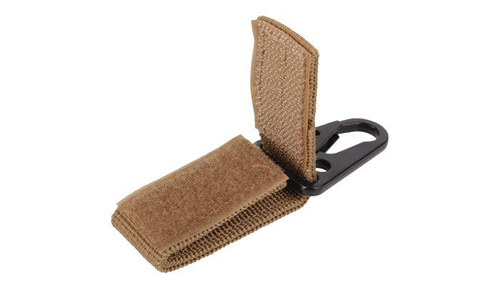 101 Inc. - MOLLE snap hook with keyring - 2 pcs - Coyote - JF003