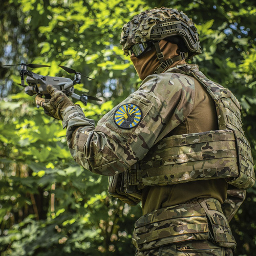 M-Tac - Way of the Samurai Patch - Embroidery - Yellow/Blue - 51426002