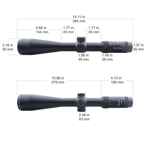 Vector Optics - Forester 3-15x50 SFP Riflescope - Black - SCOM-16