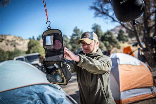 Helikon - Travel Toiletry Bag - Black / Olive Green - MO-TTB-NL-0201A