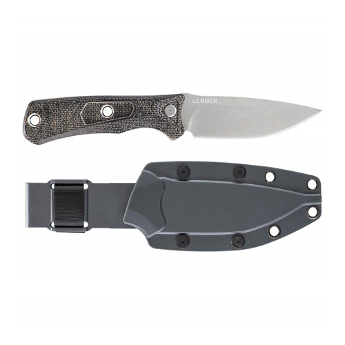 Gerber - Fixed Blade Knife Convoy - 440A - Micarta - Morel Brown - 1066483