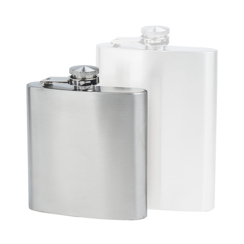 MFH - Stainless Steel Flask - 170 ml - Chrome - 33273B