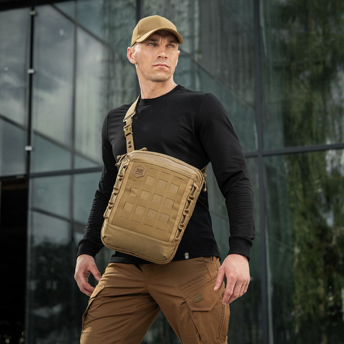 M-Tac - Laser Cut Hex Shoulder Bag - Cordura - Coyote - 10241005
