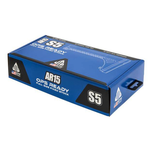 UTG - Fixed Stock for AR15 Pro® Ops Ready S5 - Black - RBUS5BMS-A