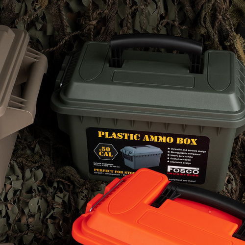 Fosco Industries - Ammo Box .50 cal - 9.6 L - Polymer - Green - 465202