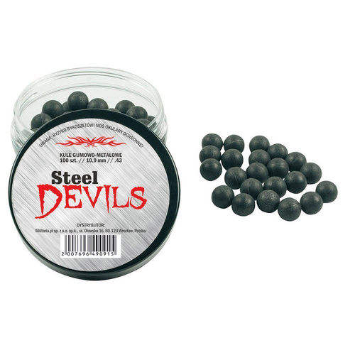 Steel Devils RAM Rubber-Steel Balls .43 - 100 pcs
