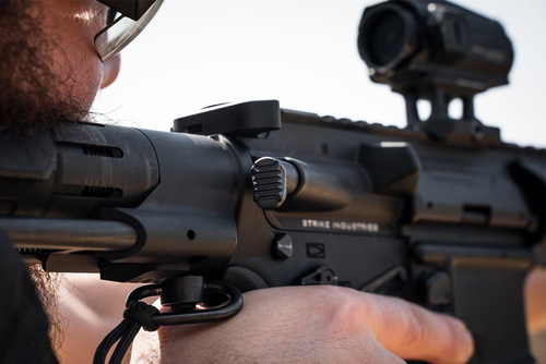 Strike Industries - AR Extended Forward Assist - Black - SI-AR-E-FA-BK