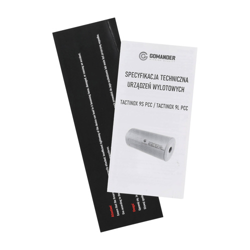 Gomander - Gun Silencer Tactinox PCC DT 9S - 9 mm - 1/2x36 TPI - Black - TB0.9122_3