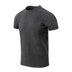 Helikon - Slim Organic T-shirt - Black/Grey Melange - TS-OCS-OS-M1