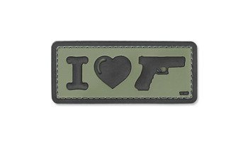 101 Inc. - 3D Patch - I Love My Sidearm - OD Green