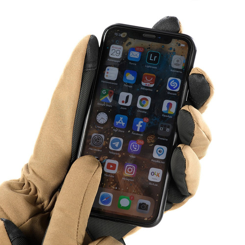 M-Tac - Soft Shell Thinsulate Tactical Gloves - Black / Coyote Brown - 90308017