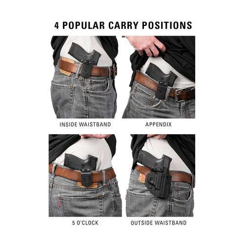 MFT - IWB Inner Holster for CZ P-10 Pistol - Black - HCZP10FSAIWBA