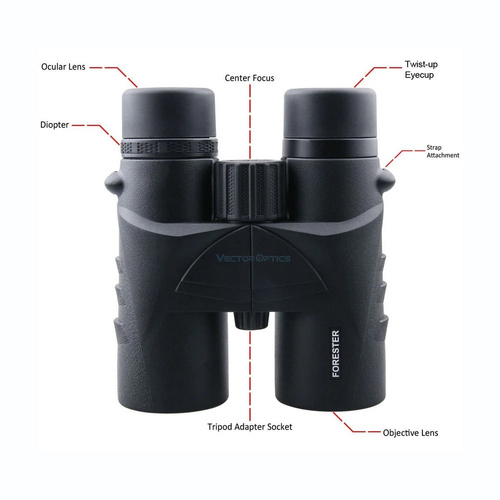 Vector Optics - Forester 8x42 Binoculars - Black - SCBO-01