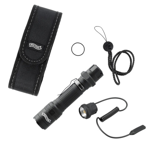 Walther - TFC1 Flashlight with Gel Remote Switch 300 mm - 1500 lm - Black - 3.7148.1