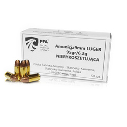 PFA - Pistol Ammunition 9 x 19 Para Frangible 95 gr / 6.2 g - 50 rounds
