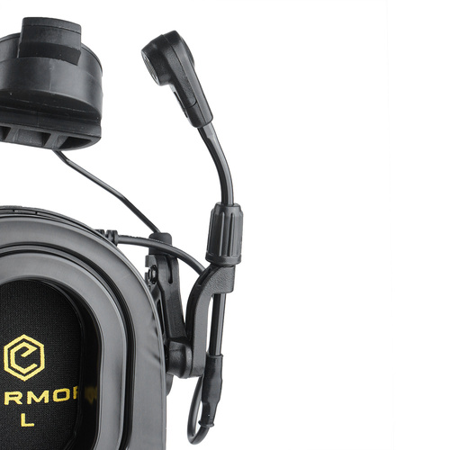 Earmor - M32H PLUS Communication Headset for Helmets - ARC Mount - Coyote - M32H-TN/ARC (PLUS)