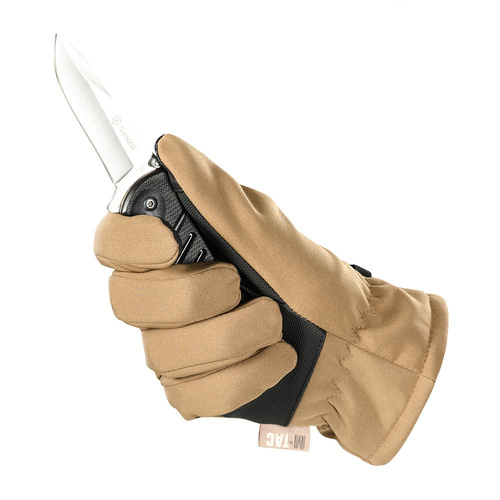 M-Tac - Soft Shell Thinsulate Tactical Gloves - Black / Coyote Brown - 90308017