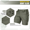M-Tac - Aggressor Tactical Shorts - Polycotton - Rip-Stop - Army Olive - 20018062