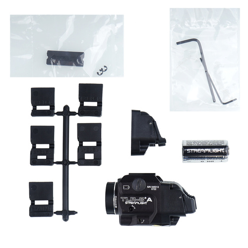 Streamlight - TLR-8A Flex Tactical LED Weapon Flashlight With Laser Sight - 500 lm - Black - L-69414