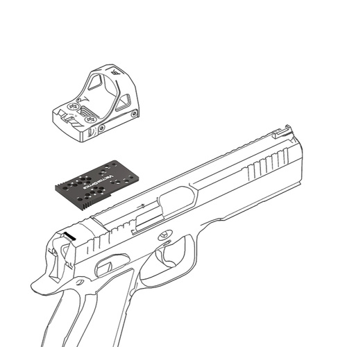Vector Optics - Mounting Adapter for CZ Shadow/Shadow 2/SP-01/P-10C - Black - SCFRM-21