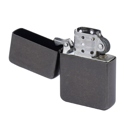 Tasman - Petrol Lighter - Antique Silver - Q310009