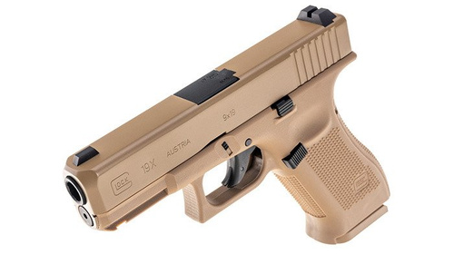 Umarex - Glock 19X Airgun - Metal slide - 4,5 mm - Coyote - 5.8368