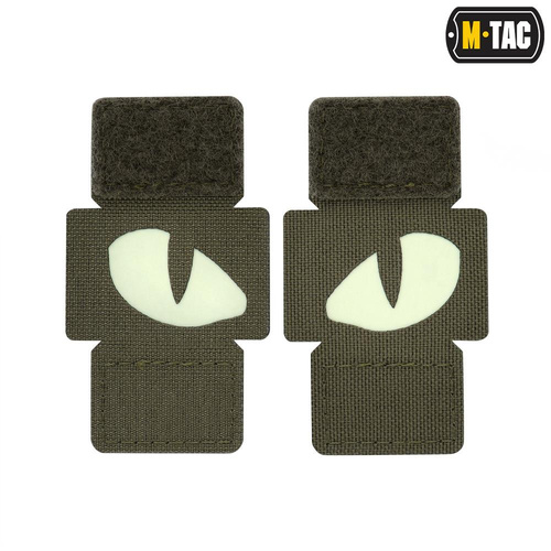 M-Tac - Tiger Eyes Laser Cut Patches - Pair - Ranger Green - 51140023