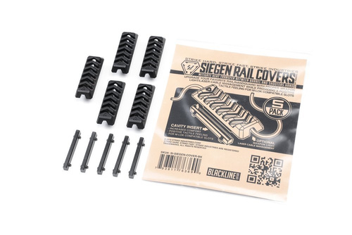 Strike Industries - SIEGEN Rail Covers for M-LOK - 5 pcs - Black - SI-SIEGEN-COVER-BK