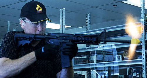 UTG - Gen III Integral Blank Firing Adaptor for AR/M16 Carbine - Yellow - MNT-16AD2-C