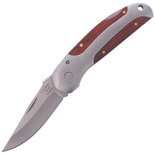 Herbertz - Pakkawood Folding Knife - Silver - 230310