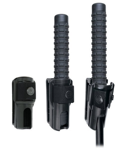 ESP - Non-hardened expandable baton with holder - 16" - Anti-slip handle - Black - ExB-16N BLK BH-02