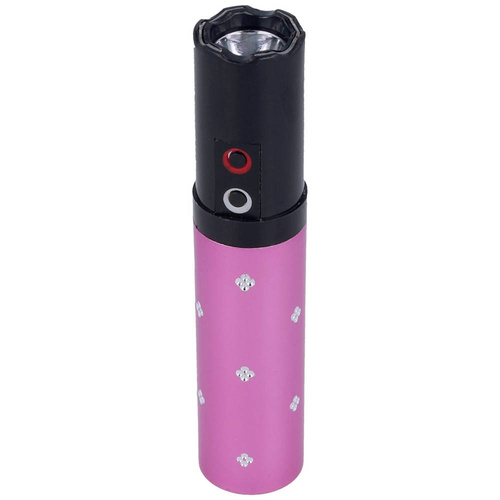 Paralyseur - Lipstick Stun Gun With Flashlight - 2 Million Volts - 120 lm - Pink - 1202-PR
