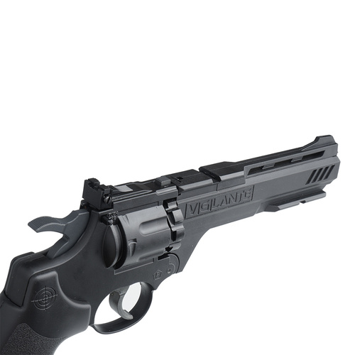 Crosman - Vigilante Airgun Revolver - 4.5 mm Diabolo / 4.46 BB - 6'' Barrel - Black - CCP8B2