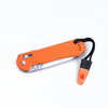 Ganzo - Folding Knife With Whistle - 440C - Orange - G7452-OR-WS