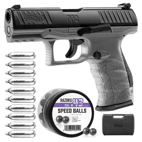 Umarex - Walther PPQ M2 T4E RAM Defense Training Pistol cal .43 - Tungsten Grey - 2.4759