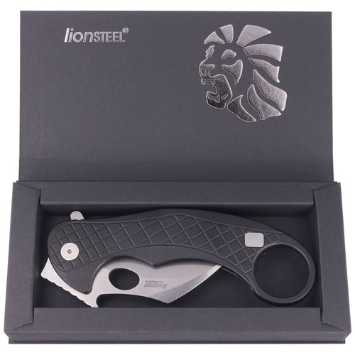 LionSteel - L.E.One Karambit Folding Knife - CPM MagnaCut - Black - LE1 A BS