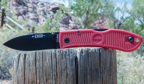 Ka-Bar 4062RD - Dozier Folding Hunter Knife - Red