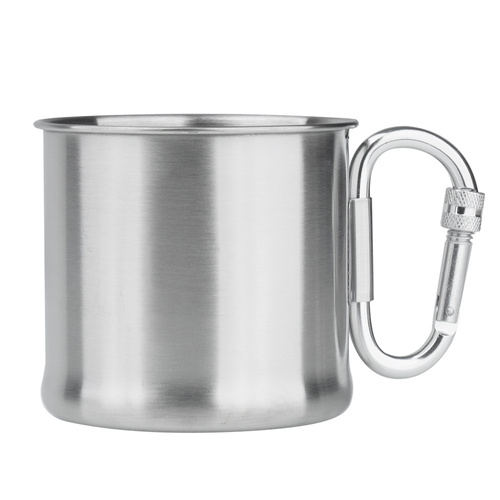 Mil-Tec - Travel Mug with Carabiner - 500 ml - Steel - 14607900